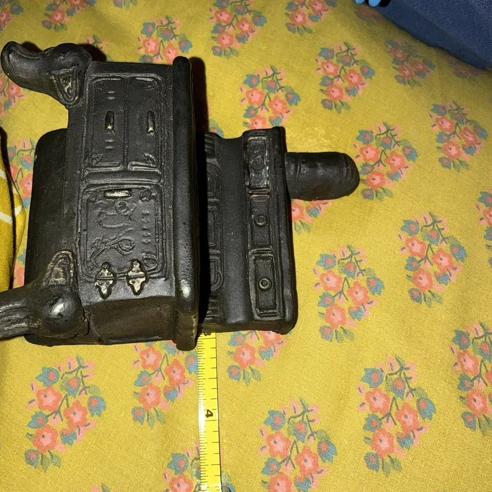 Dollhouse Miniature Kitchen Stove Oven Black Scale Vintage Victorian 1800s Style